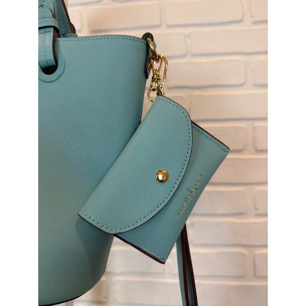 Nanette Lepore Teal Tote Crossbody Bag With Coin Pouch One Size